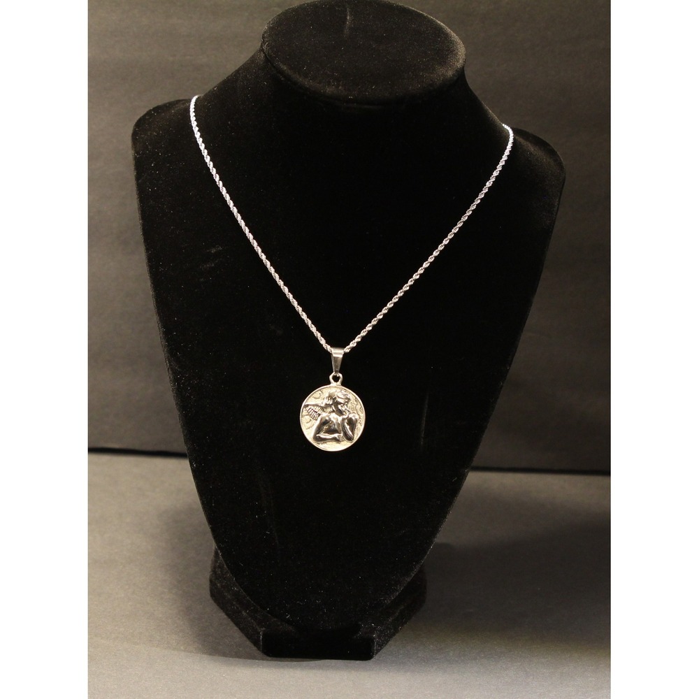 Angel Cherub Pendant Necklace From Michael Anthony Jewelry Stainless Steel (A2)